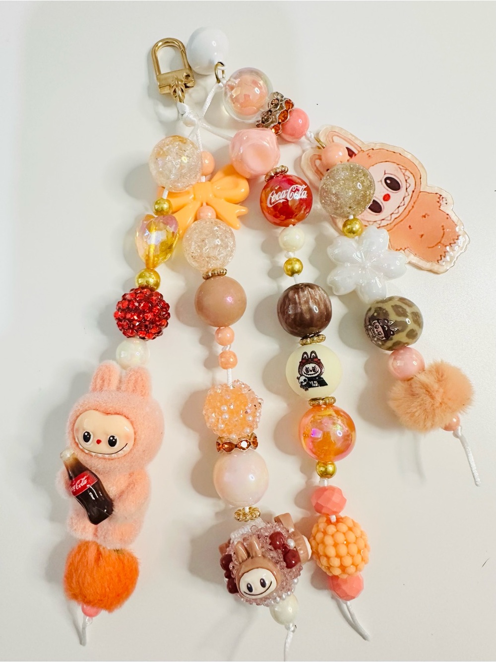 Coca Cola Bubu Beaded bag and keychain Charm